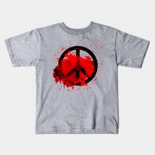 Peace of a Rainbow - Red Kids T-Shirt